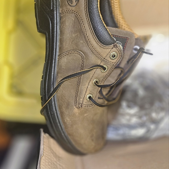 Genuine Georgia Boot Leather Non Slip Work Boot Sz. 10 - Picture 2 of 6